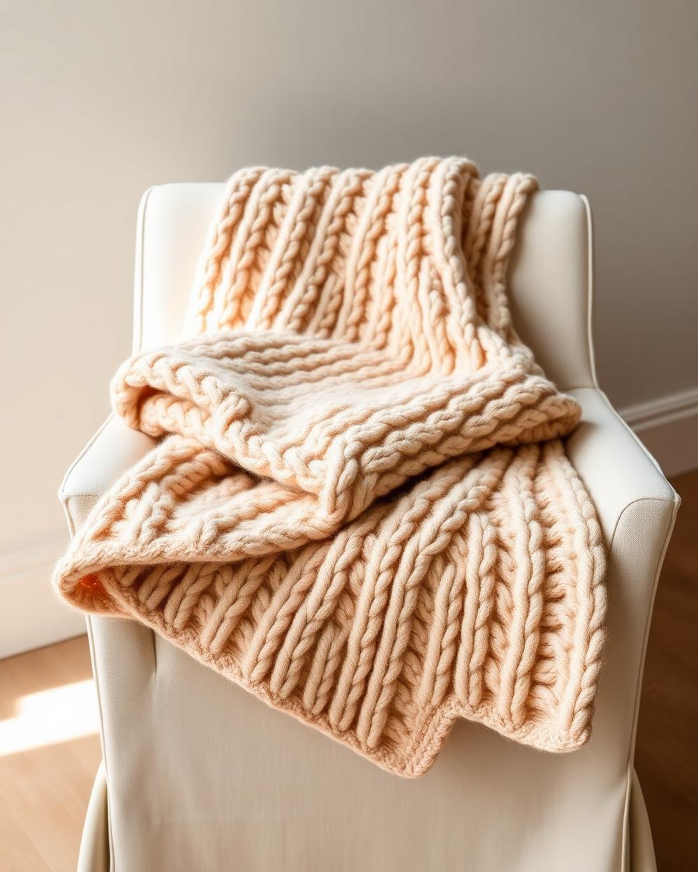 Chunky Knit Pet Throw